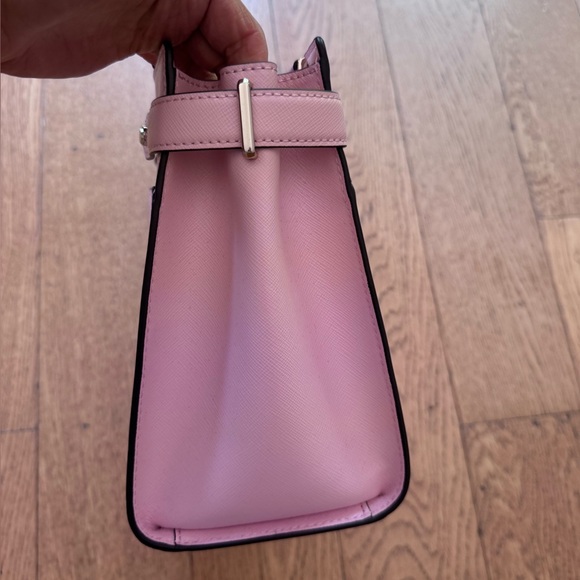 Kate Spade Staci Saffiano Leather Medium Satchel Chalk Pink - Picture 12 of 16